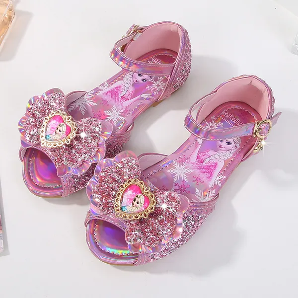 Giày công chúa Elsa cho bé gái 2-8 tuổi kiểu dáng sandal đi học, đi chơi (Elsa frozen shoes)
