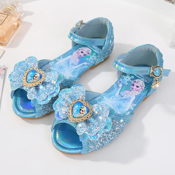 Giày công chúa Elsa cho bé gái 2-8 tuổi kiểu dáng sandal đi học, đi chơi (Elsa frozen shoes)
