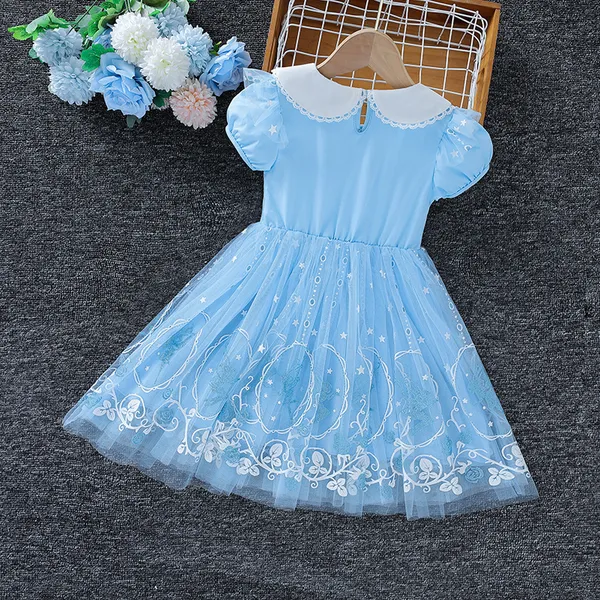 Váy elsa cho bé gái 3-9 tuổi xinh xắn với họa tiết công chúa elsa