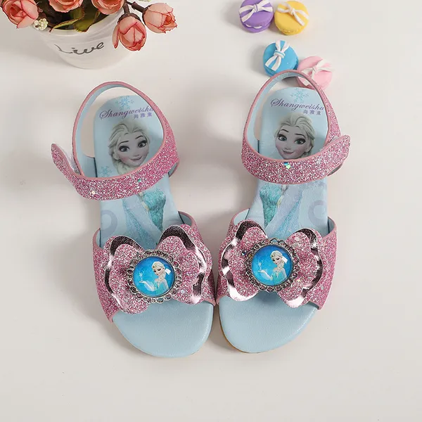 Giày sandal bé gái Elsa quai hậu cho bé đi học đi chơi