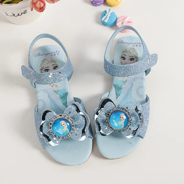 Giày sandal bé gái Elsa quai hậu cho bé đi học đi chơi