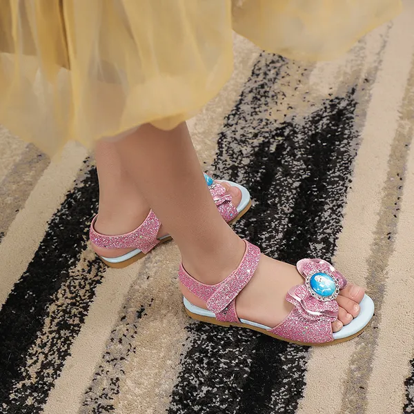 Giày sandal bé gái Elsa quai hậu cho bé đi học đi chơi