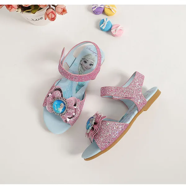 Giày sandal bé gái Elsa quai hậu cho bé đi học đi chơi