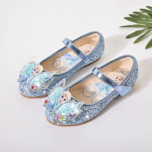 Giày búp bê công chúa Elsa đế bệt siêu dễ thương cho bé gái