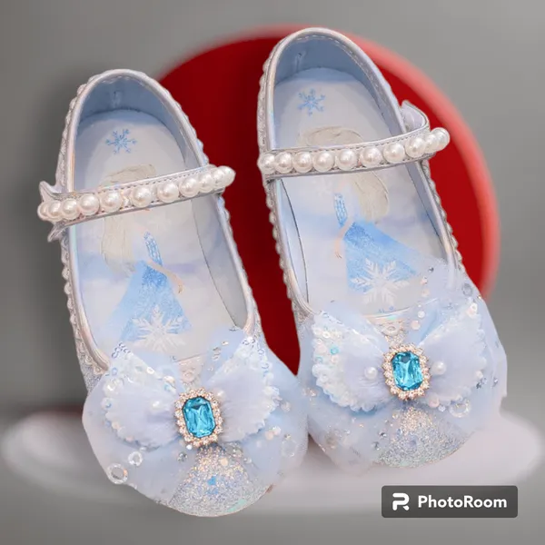 Giày búp bê Elsa công chúa cho bé gái 2-7 tuổi xinh xắn mềm mại