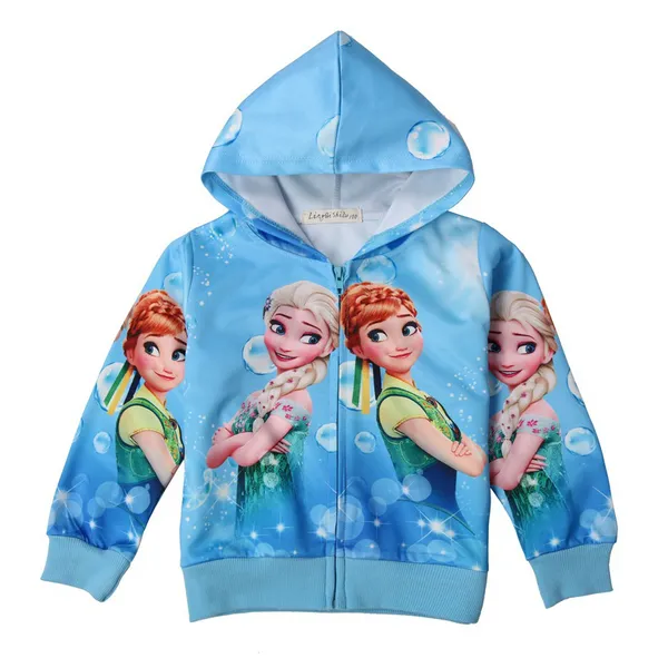 Áo khoác công chúa Elsa màu hồng, màu xanh cho bé gái 2-7 tuổi