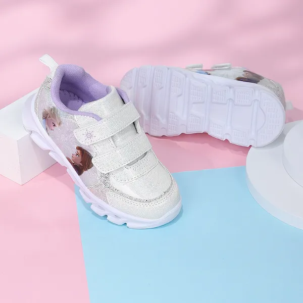 Giày thể thao công chúa Elsa có đèn led phát sáng cho bé 5-8 tuổi