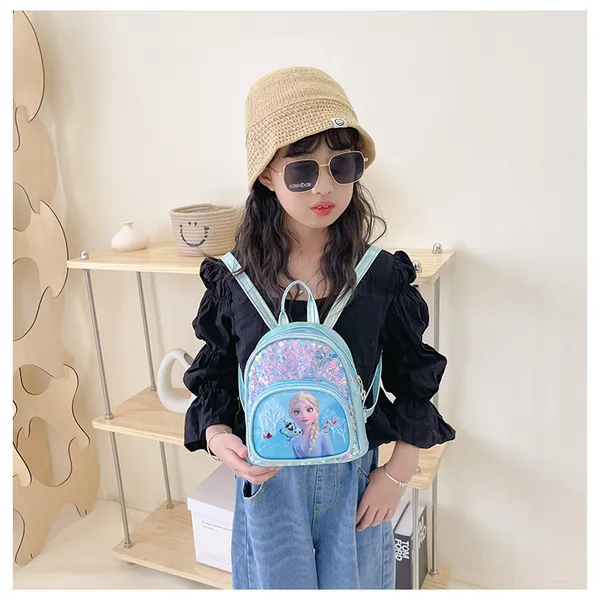 Balo nhỏ xinh xắn họa tiết Nữ hoàng Elsa cho bé gái 2-4 tuổi