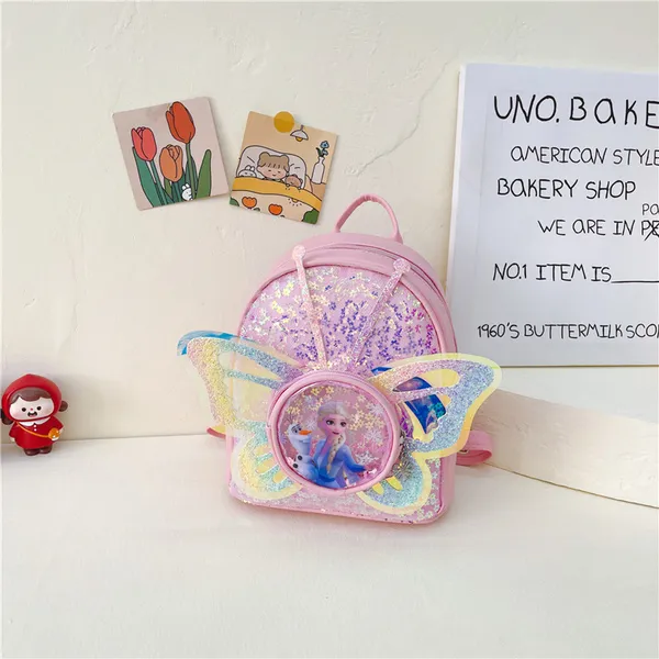 Balo Elsa xinh xắn họa tiết Nữ hoàng Elsa cho bé gái 2-4 tuổi