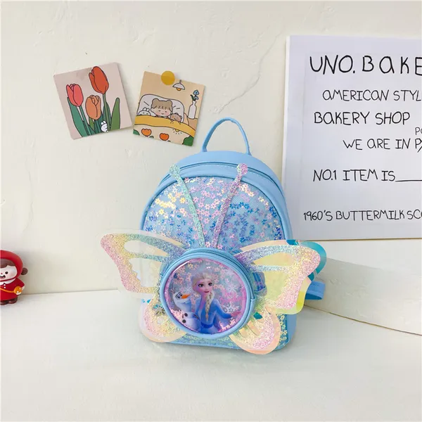 Balo Elsa xinh xắn họa tiết Nữ hoàng Elsa cho bé gái 2-4 tuổi