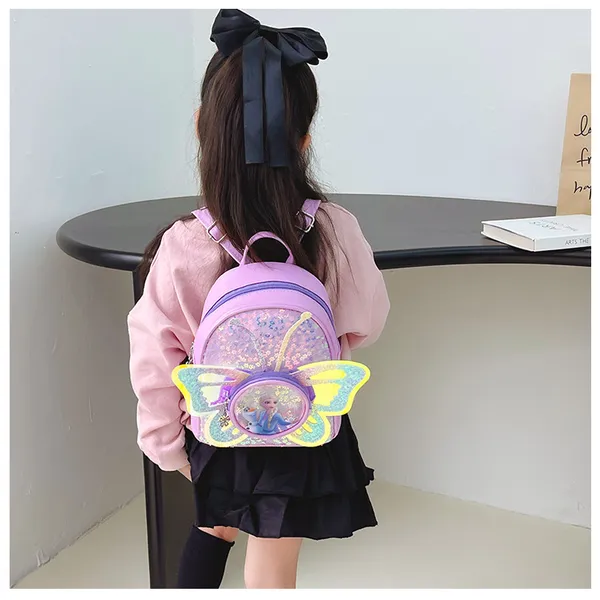 Balo Elsa xinh xắn họa tiết Nữ hoàng Elsa cho bé gái 2-4 tuổi
