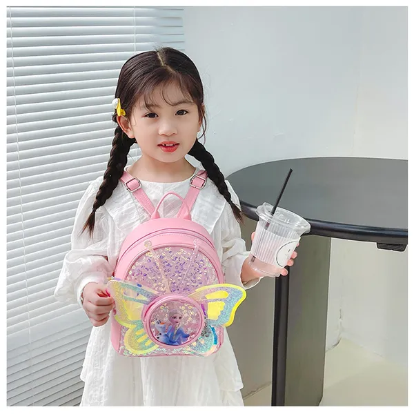 Balo Elsa xinh xắn họa tiết Nữ hoàng Elsa cho bé gái 2-4 tuổi
