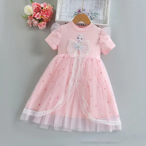 Váy đầm công chúa Elsa dễ thương cho bé gái 3-8 tuổi
