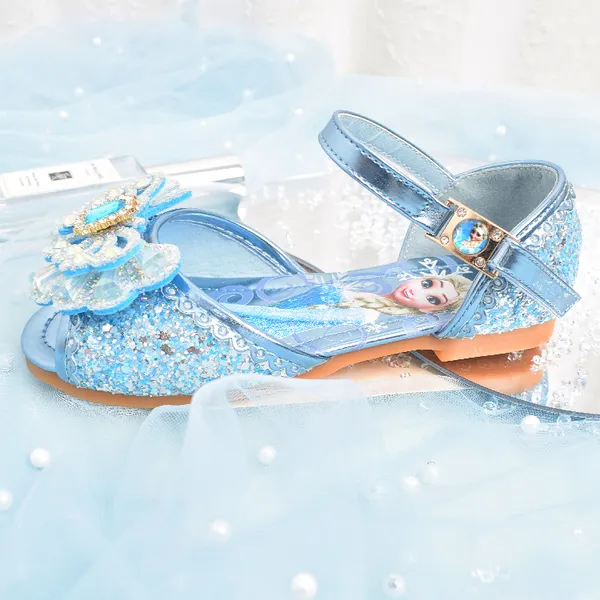 Giày elsa kiểu sandal mẫu mới 2022 cho bé gái từ 3 - 10 tuổi