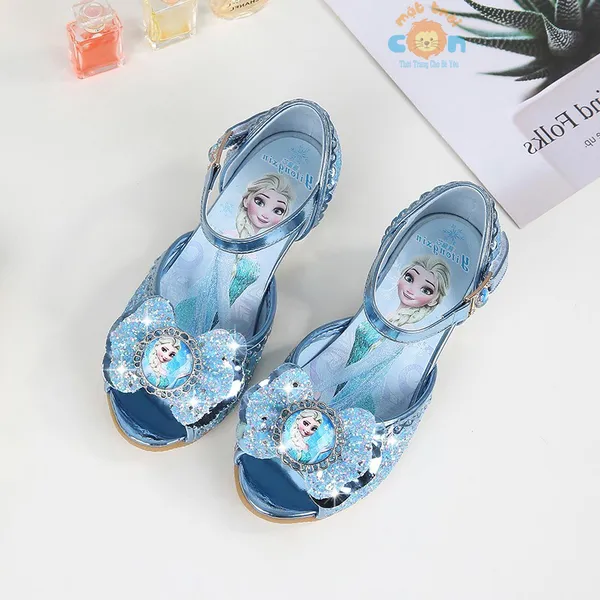 Giày Elsa cao gót cho bé gái siêu dễ thương mới nhất 2023