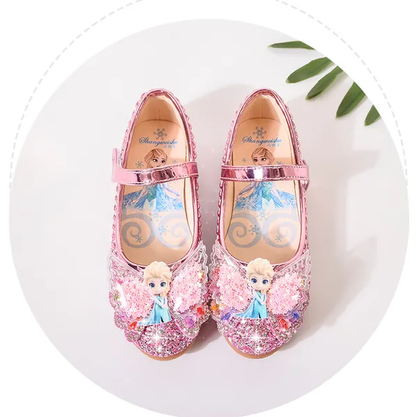 Giày búp bê công chúa Elsa đế bệt siêu dễ thương cho bé gái