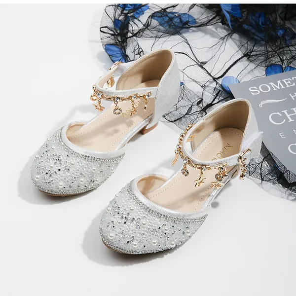 Giày công chúa cao gót cho bé gái kiểu búp bê xinh xắn - Hàng cao cấp