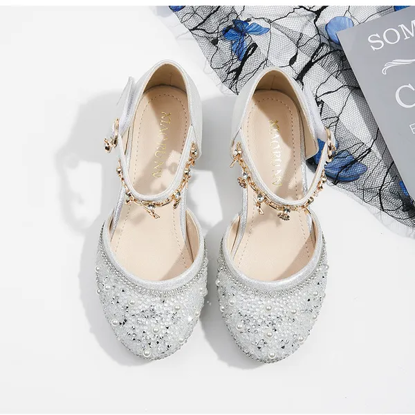 Giày công chúa cao gót cho bé gái kiểu búp bê xinh xắn - Hàng cao cấp