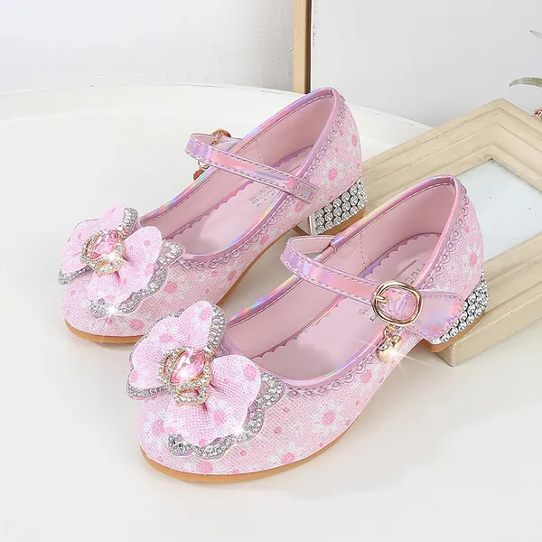 Giày công chúa cao gót siêu xinh cho bé gái 3-9 tuổi mẫu mới 2024