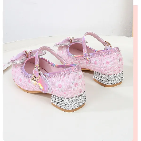 Giày công chúa cao gót siêu xinh cho bé gái 3-9 tuổi mẫu mới 2024