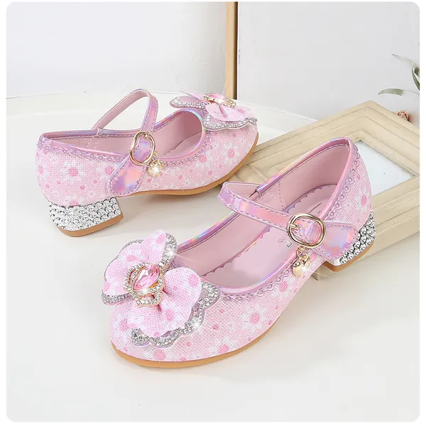 Giày công chúa cao gót siêu xinh cho bé gái 3-9 tuổi mẫu mới 2024