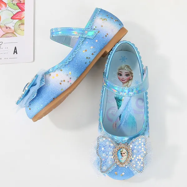 Giày búp bê công chúa Elsa cho bé gái 2-8 tuổi mẫu mới 2023 siêu xinh