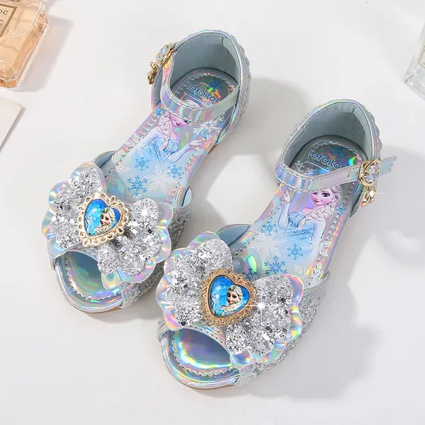 Giày công chúa Elsa cho bé gái 2-8 tuổi kiểu dáng sandal đi học, đi chơi (Elsa frozen shoes)