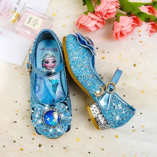 Giày cao gót công chú Elsa mẫu mới siêu dễ thương cho bé gái