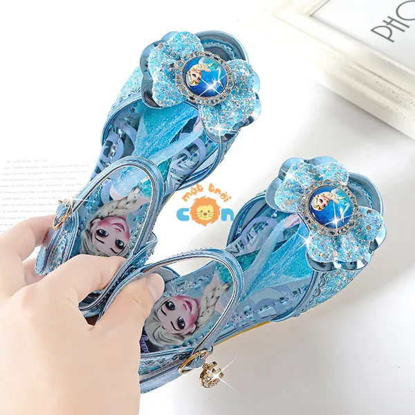 Giày công chúa elsa đế thấp cho bé gái từ 3 - 12 tuổi