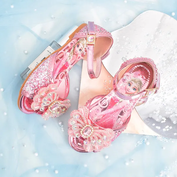 Giày elsa kiểu sandal mẫu mới 2022 cho bé gái từ 3 - 10 tuổi