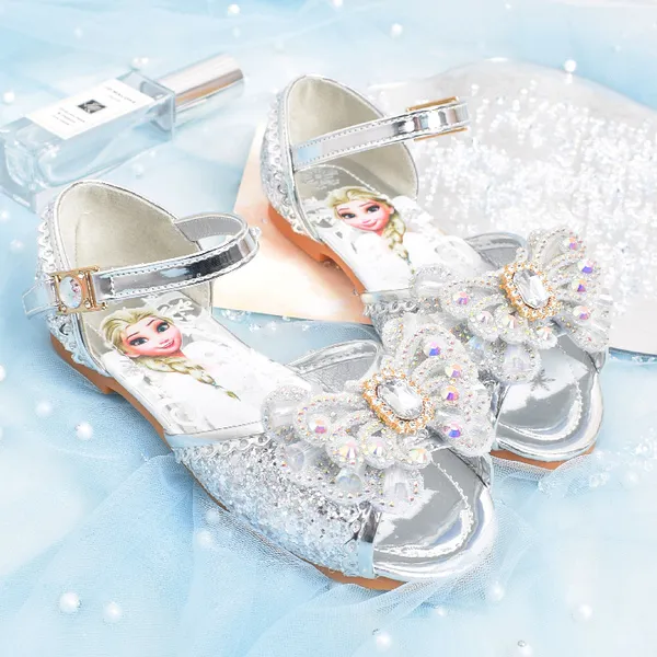 Giày elsa kiểu sandal mẫu mới 2022 cho bé gái từ 3 - 10 tuổi