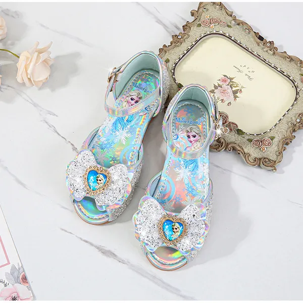 Giày công chúa Elsa cho bé gái 2-8 tuổi kiểu dáng sandal đi học, đi chơi (Elsa frozen shoes)