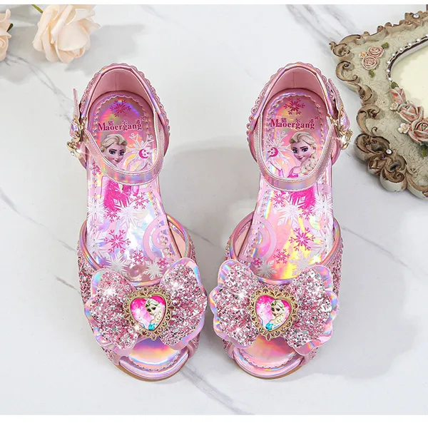 Giày công chúa Elsa cho bé gái 2-8 tuổi kiểu dáng sandal đi học, đi chơi (Elsa frozen shoes)