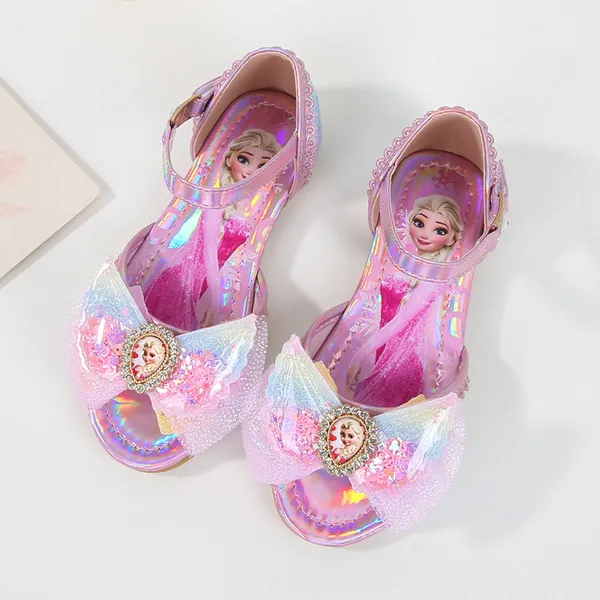 Giày công chúa Elsa mẫu mới 2023 cho bé gái 2-9 tuổi kiểu dáng sandal đi học, đi chơi