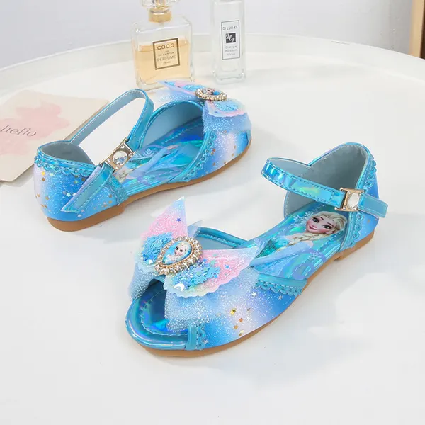 Giày công chúa Elsa mẫu mới 2023 cho bé gái 2-9 tuổi kiểu dáng sandal đi học, đi chơi