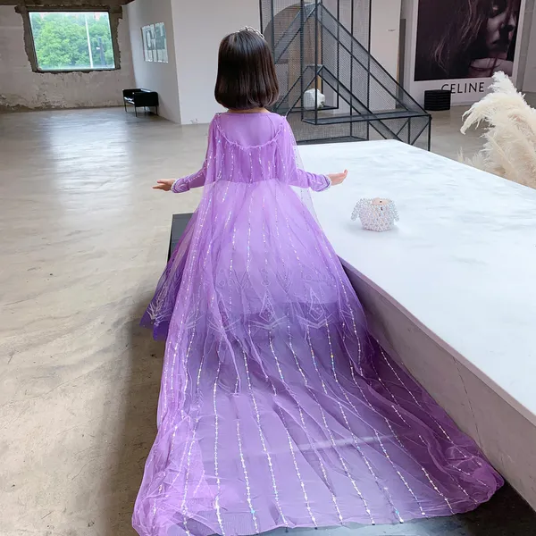 Đầm công chúa bé gái Elsa Frozen 2 mẫu siêu hot kèm tà dài