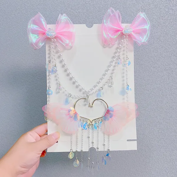 Set phụ kiện Nàng tiên cá Ariel cho bé gái 3-9 tuổi siêu đáng yêu