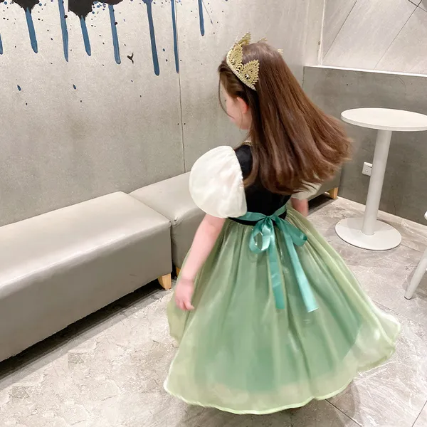 Váy công chúa Anna mẫu mới Cosplay Elsa Anna Girls