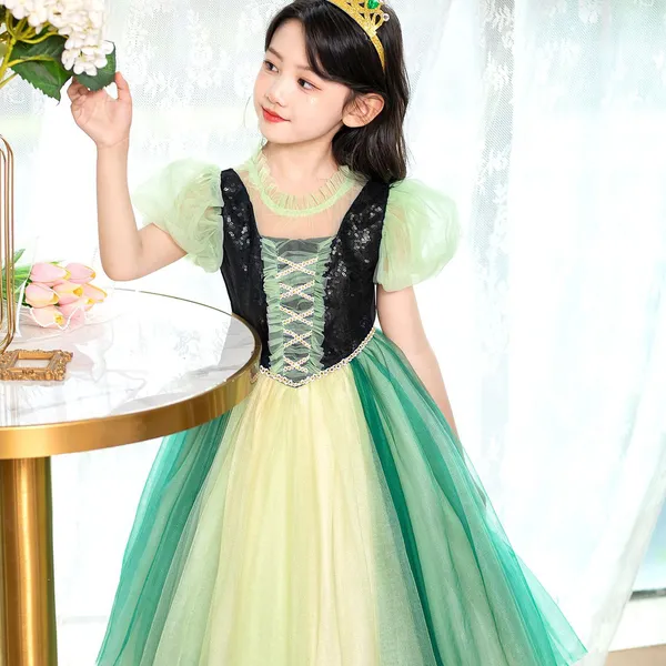 Váy đầm Công chúa Anna cho bé gái 3-8 tuổi mẫu mới chất liệu vải cao cấp