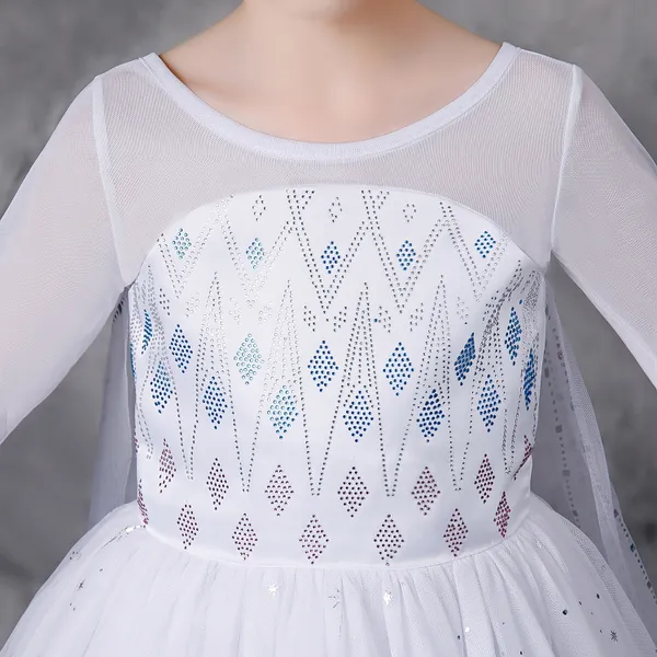 Váy Nữ hoàng Elsa kèm tà dài cho bé gái 3-11 tuổi - Mẫu mới nhất 2021 (Frozen 2)
