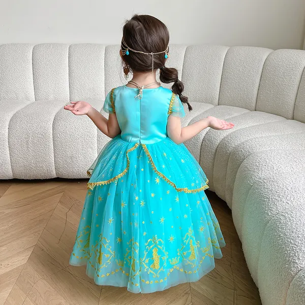 Váy công chúa Jesmine cho bé gái 3-9 tuổi hóa trang - Aladdin và cây đèn thần