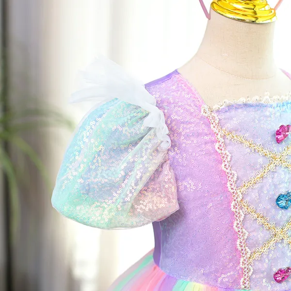 Váy công chúa Pony cầu vồng cho bé  từ 3-9 tuổi