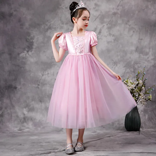 Váy Công chúa Aurora, công chúa Rapunzel màu hồng mẫu mới nhất 2024 Siêu dễ thương