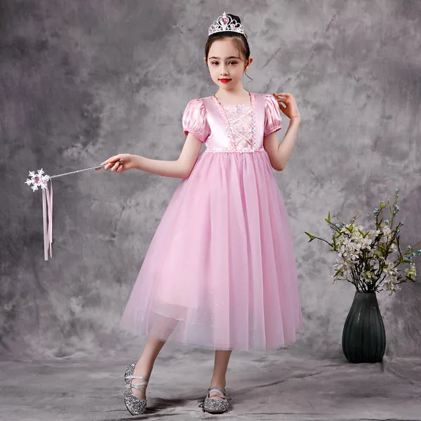 Váy Công chúa Aurora, công chúa Rapunzel màu hồng mẫu mới nhất 2024 Siêu dễ thương