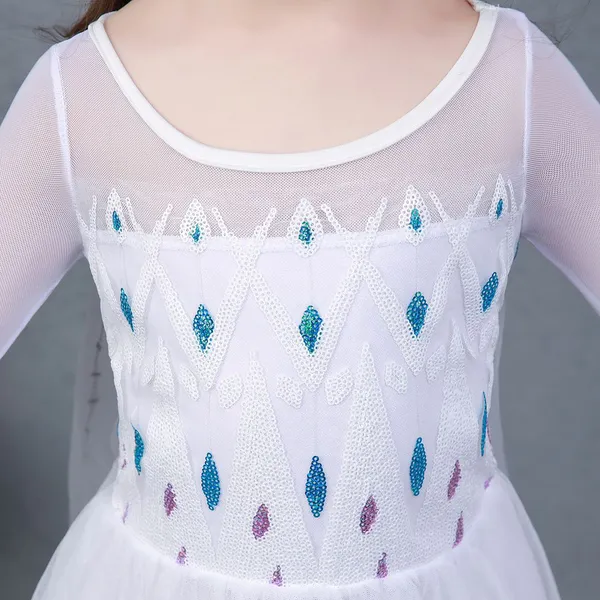 Váy Nữ hoàng Elsa tà dài  - Mẫu mới nhất 2020 (Frozen 2) SP CAO CẤP