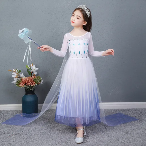 Váy Nữ hoàng Elsa tà dài  - Mẫu mới nhất 2020 (Frozen 2) SP CAO CẤP