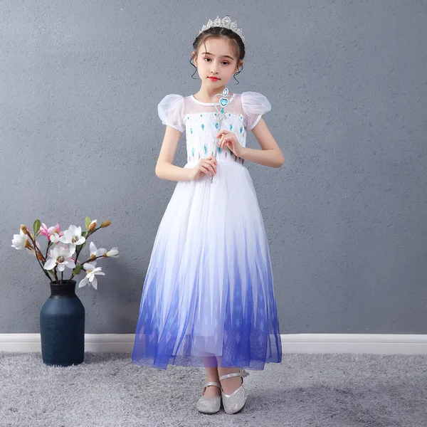 Váy Nữ hoàng Elsa Cosplay Elsa Anna Girls - Mẫu mới nhất 2020 (Frozen 2) Cho bé gái từ 4 -12 tuổi - EV17