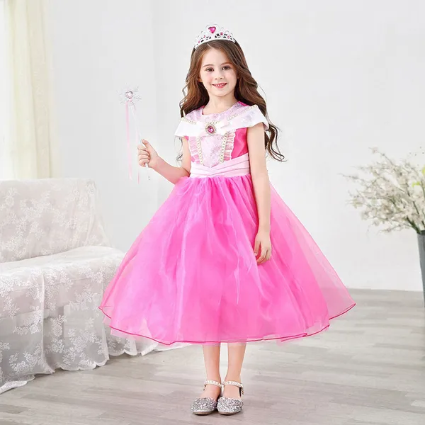 Váy Công chúa Aurora Màu hồng xinh xắn dễ thương cho bé