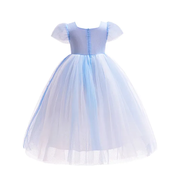 Váy elsa công chúa màu xanh cho bé gái 3-9 tuổi siêu xinh