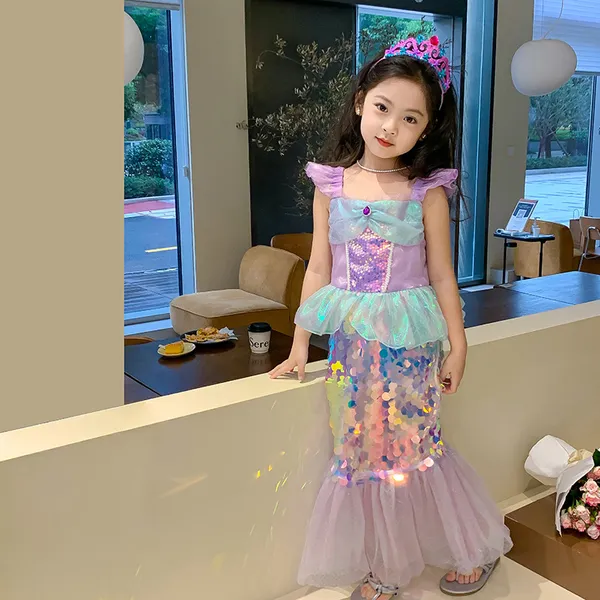 Bộ trang phục hoá trang NÀNG TIÊN CÁ ARIEL cho bé gái 3-8 tuổi 